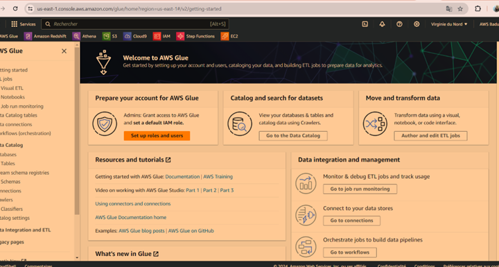 Power BI dashboard with AWS Glue, S3 and Athena